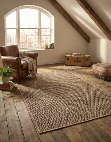 Natural and Brown Dunes Rug