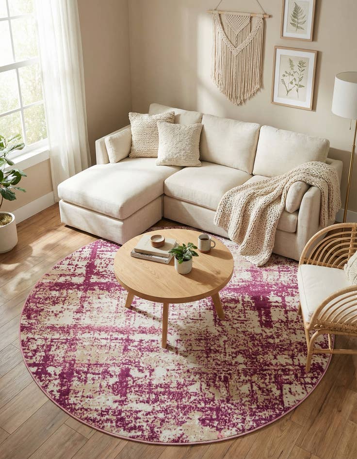 Detail image of 5' 3 x 5' 3 Uptown Lexington Avenue Round Rug