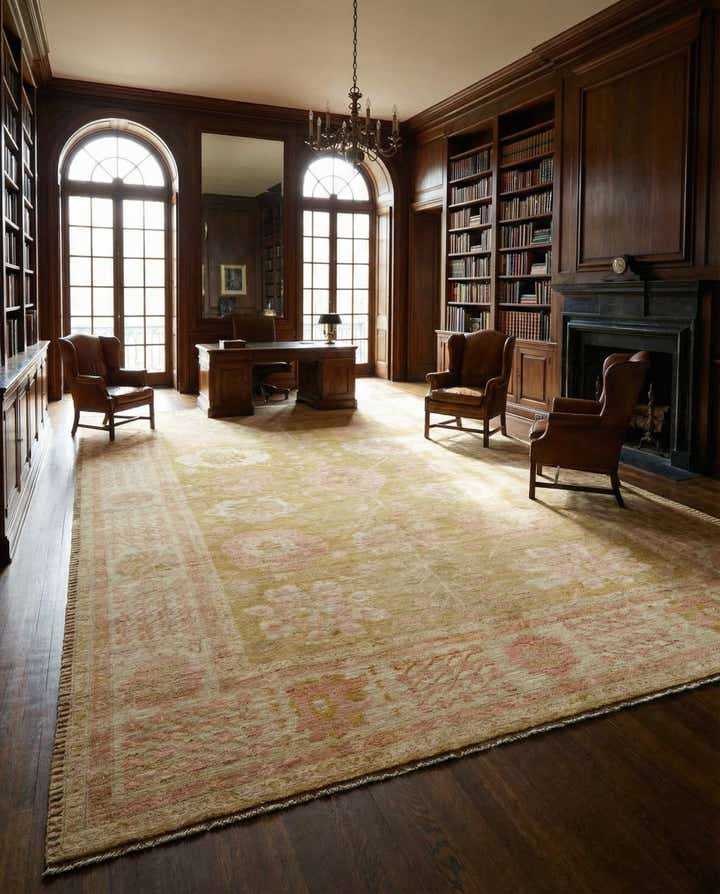 14' 6 x 20' Hand Knotted Oushak Wool Rug