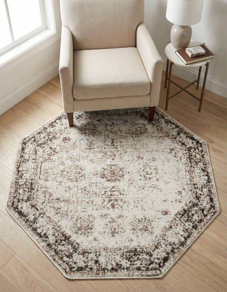 Detail image of 4' 1 x 4' 1 Monaco Octagon Rug