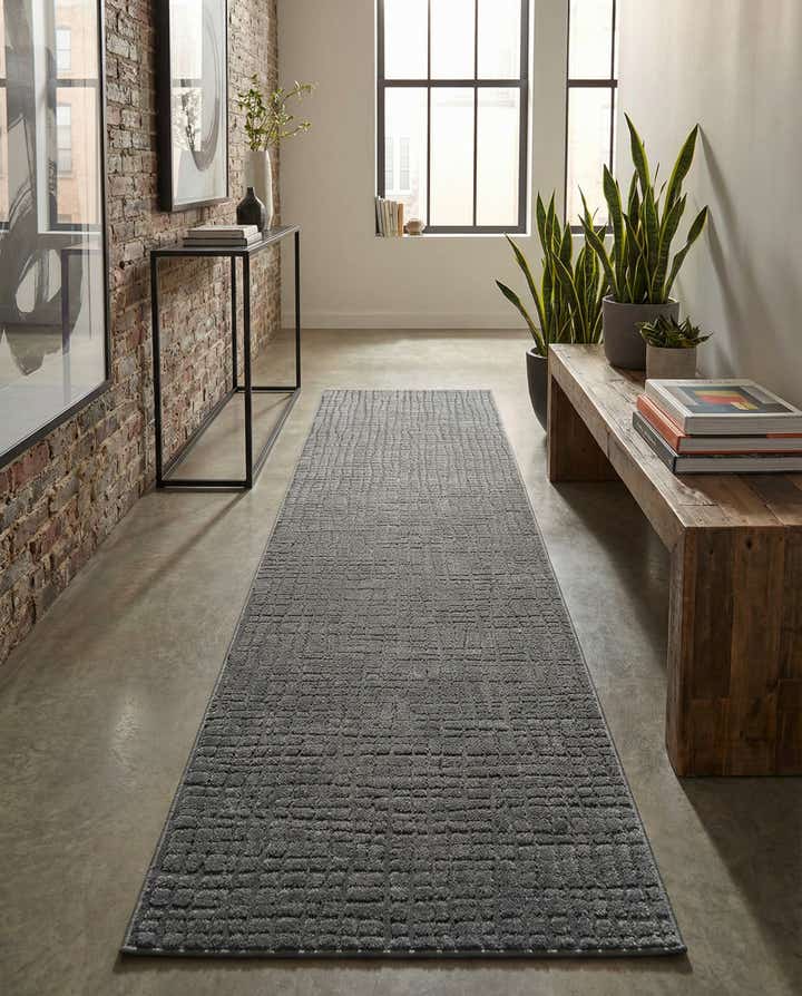 2' 7 x 12' Textura Designer Runner Rug