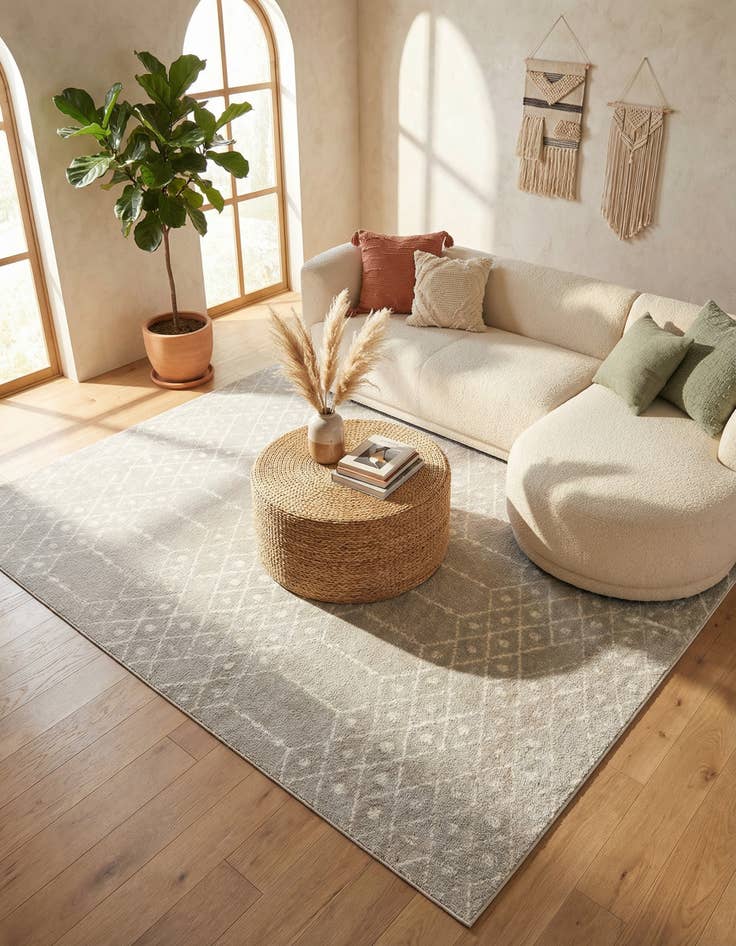 Detail image of 7' 10 x 10' Paxon Trellis Rug