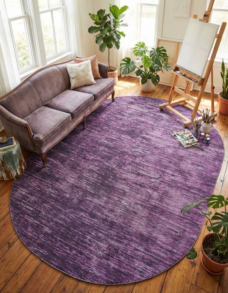 Detail image of 7' 6 x 10' 6 Asha Oval Rug