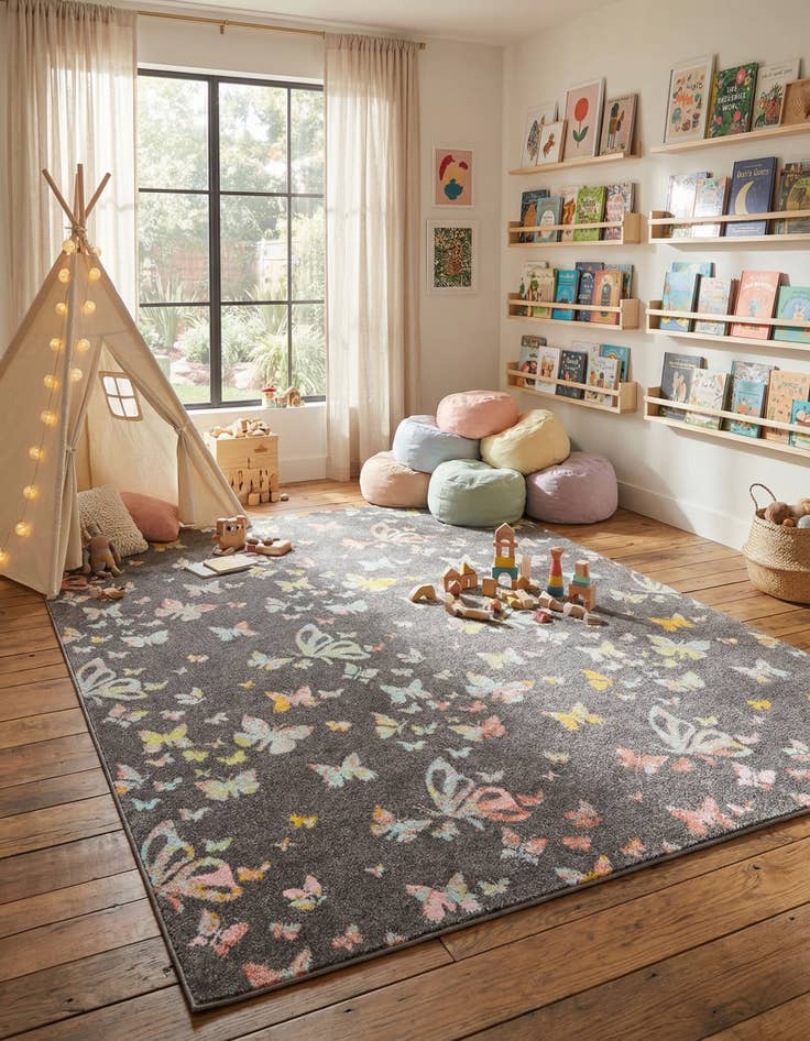 Detail image of 7' 10 x 10' Whimsy Kids Rug