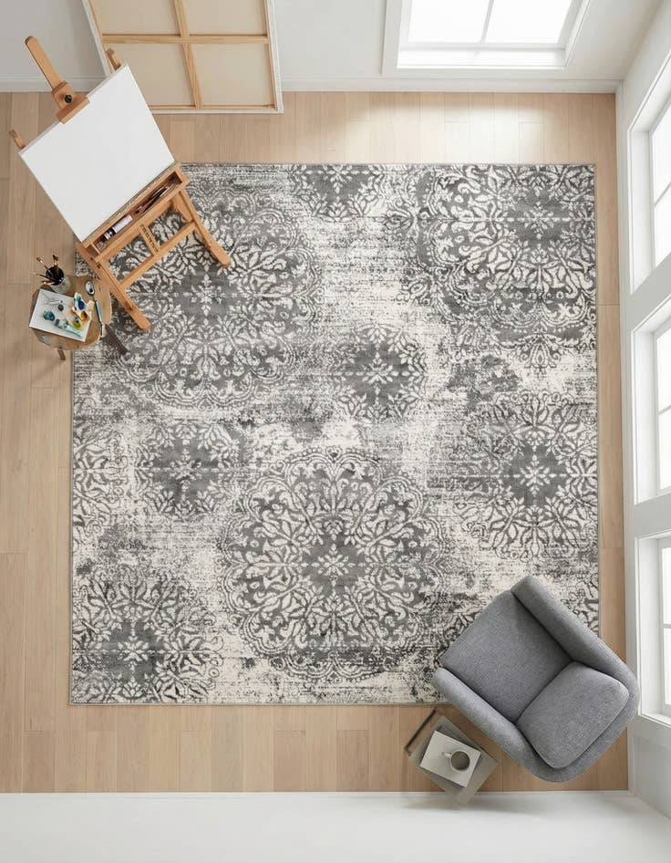 Detail image of 6' x 6' Monte Carlo Square Rug