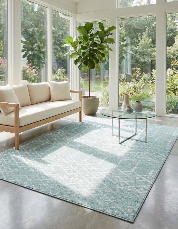 Detail image of 7' 10 x 10' Paxon Trellis Rug