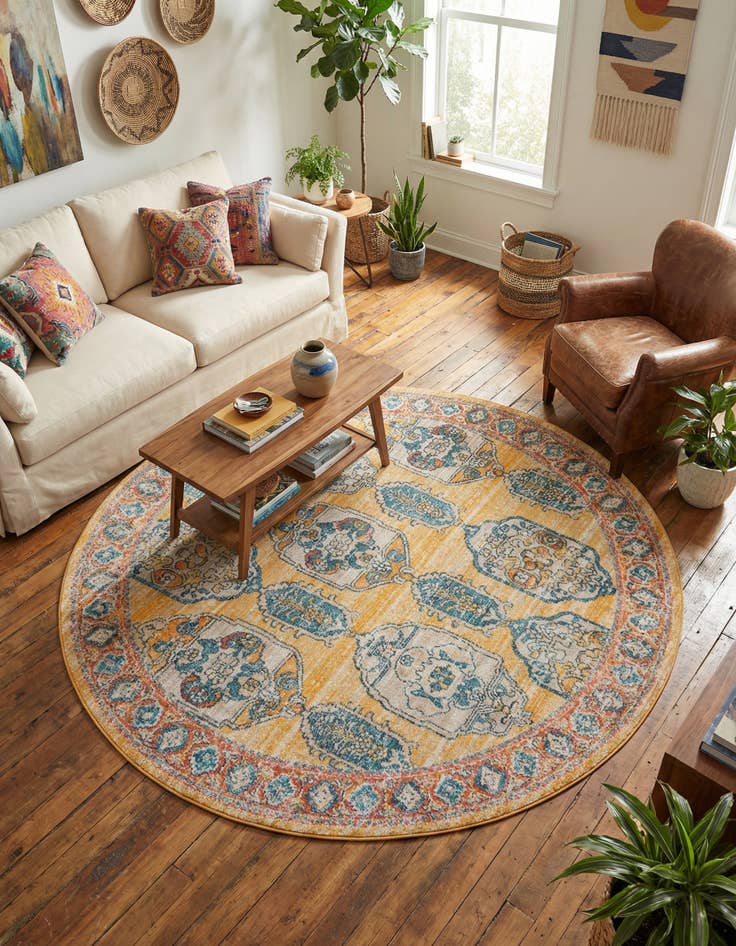 Detail image of 7' x 7' Lola Round Rug