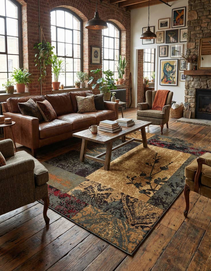 Detail image of 6' x 9' Coffee Shop Rug