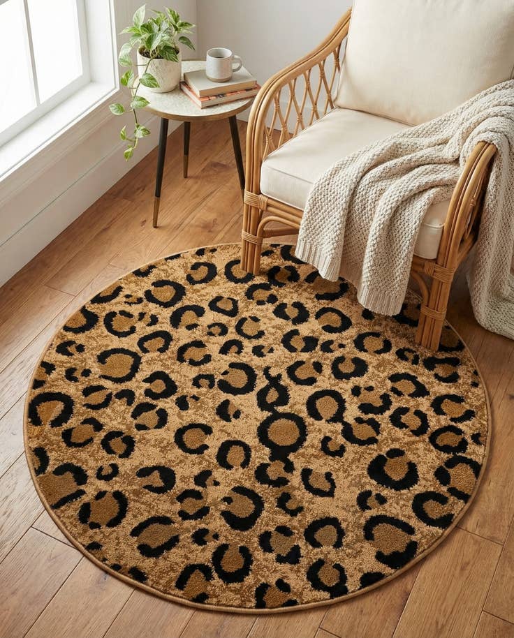 Detail image of 3' 1 x 3' 1 Safari Round Rug