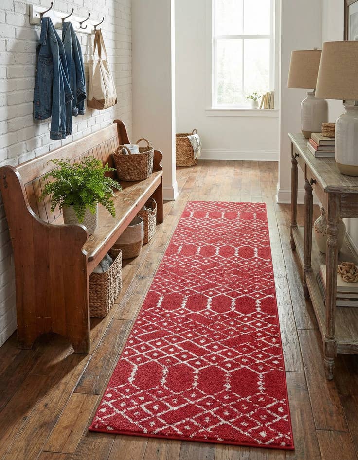 Detail image of 2' x 8' Paxon Trellis Runner Rug