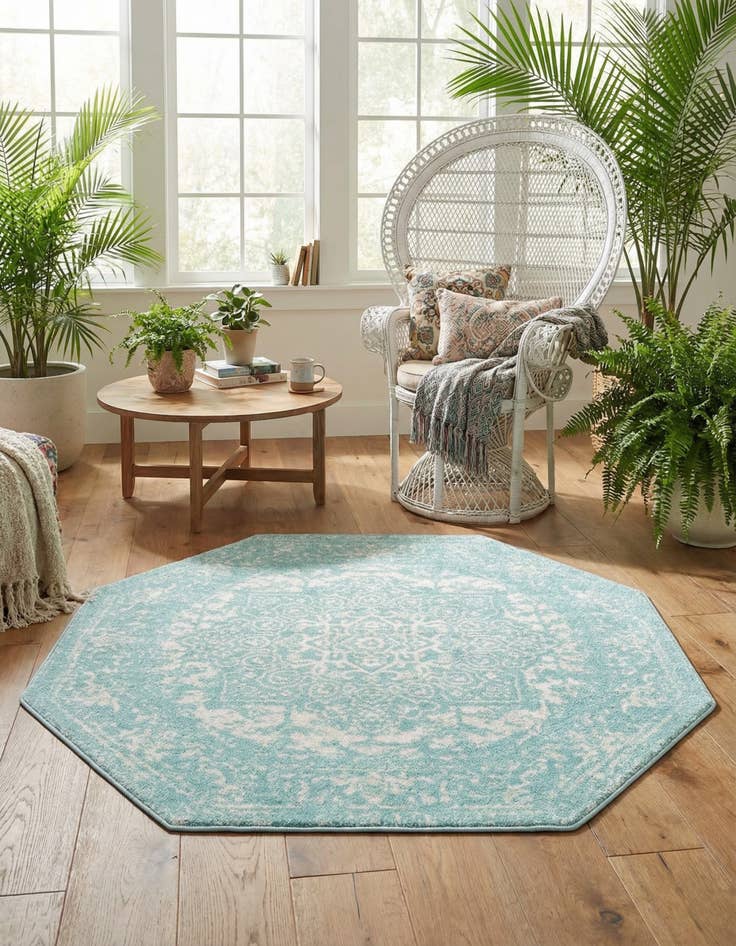 Detail image of 5' 3 x 5' 3 Arlington Octagon Rug