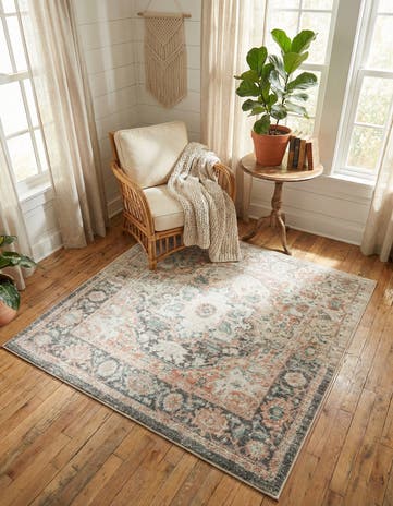 5' x 5' Madeline Vintage Square Rug