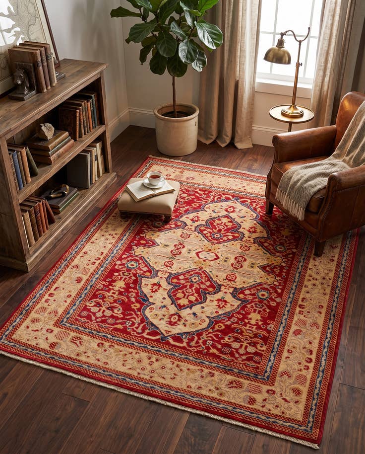 Detail image of 150cm x 185cm Hand Knotted Kazak Rug