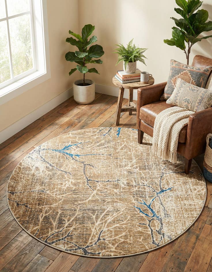 Detail image of 5' 3 x 5' 3 Aria Round Rug