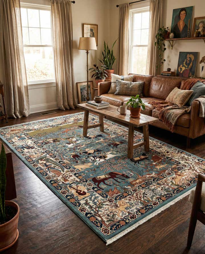 6' 1 x 9' Nain Design Rug