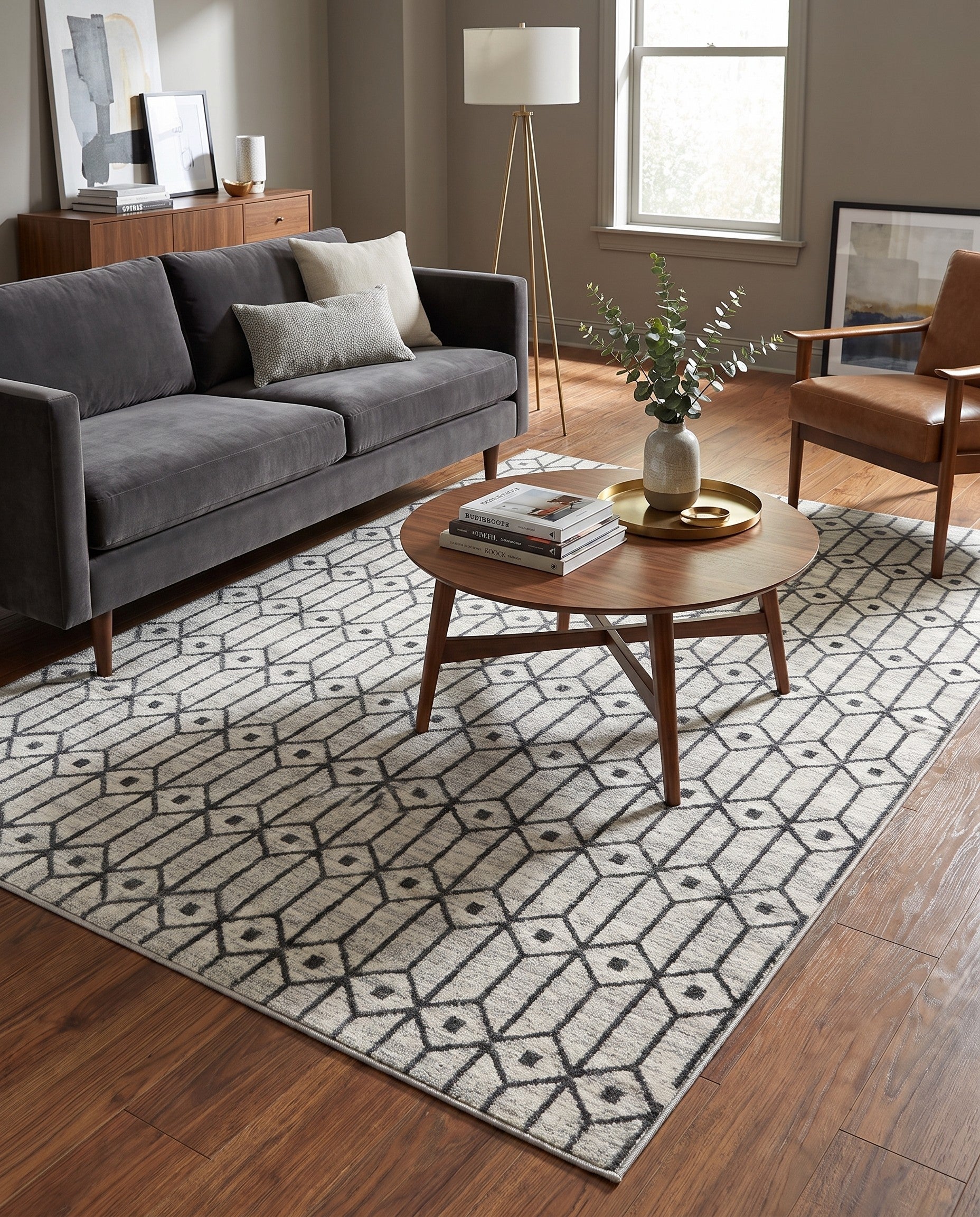 5' x 8' Lattice Trellis Rug