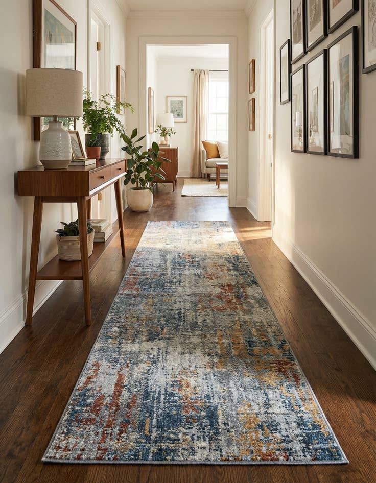 Detail image of 2' 7 x 12' Kamala Washable Runner Rug