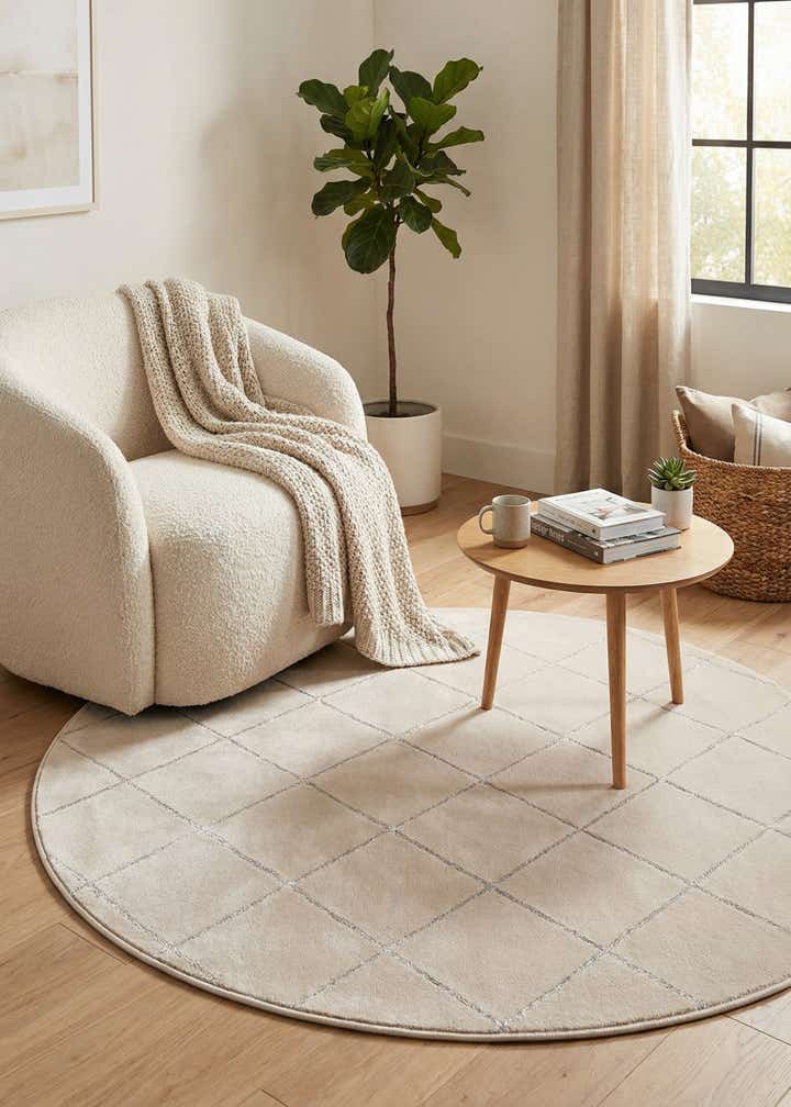 6' x 6' Vogue Geo Round Rug