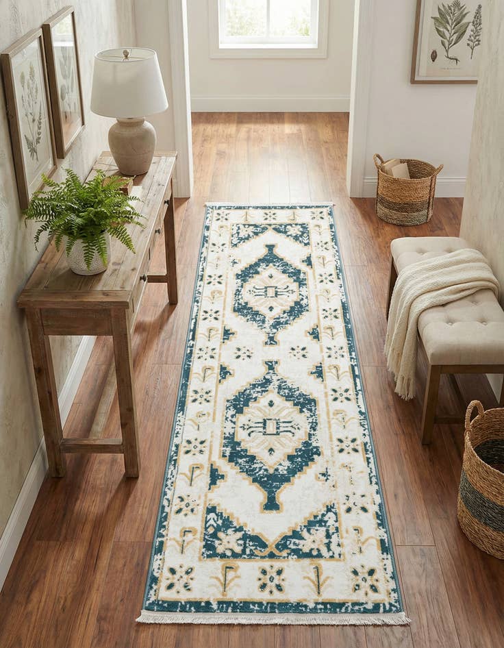 Detail image of 2' x 6' Nain Design Runner Rug