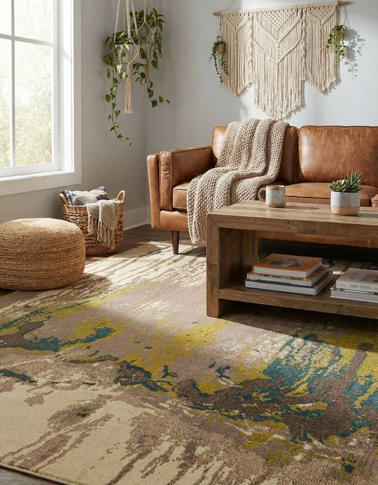 Detail image of 7' x 10'  Washable Casablanca Rug