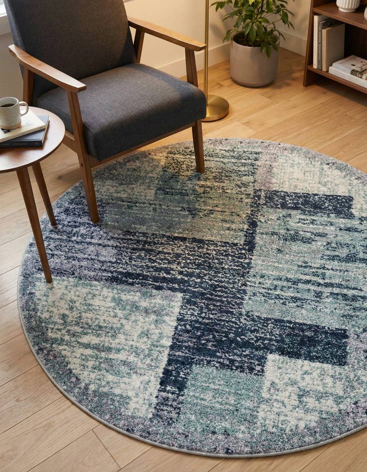 Detail image of 5' 3 x 5' 3 Tucson Round Rug