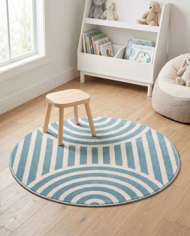 3' x 3' Whimsy Kids Round Rug