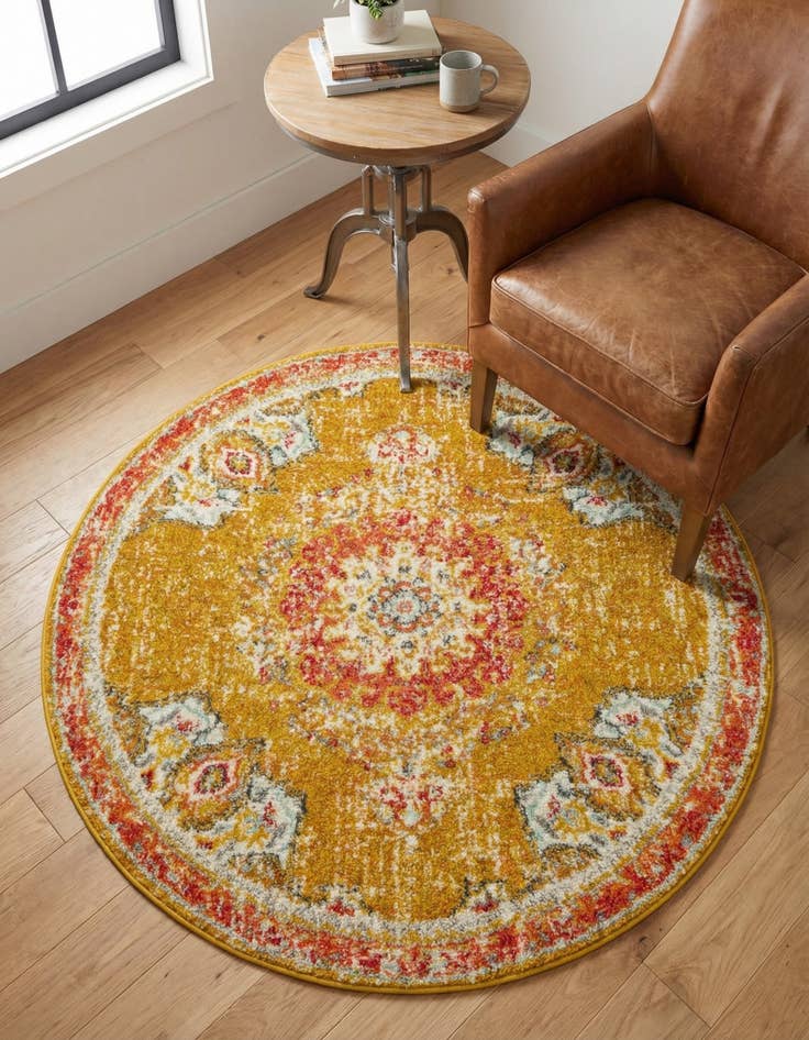 Detail image of 4' x 4' Madeline Round Rug