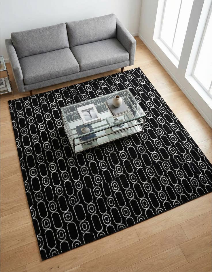 Detail image of 7' 10 x 7' 10 Vogue Geo Square Rug