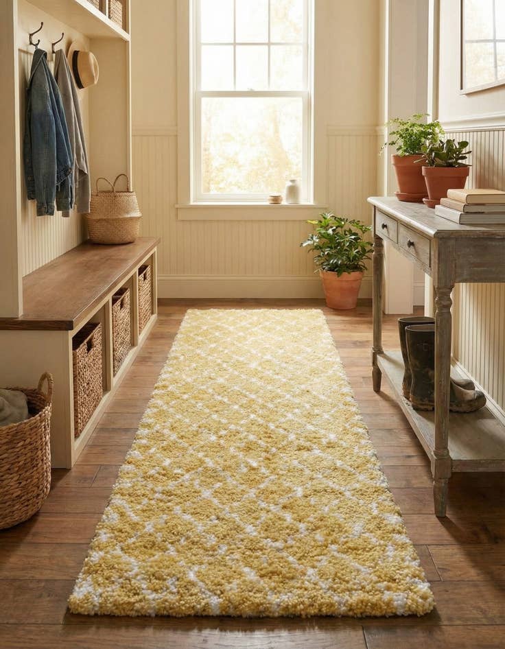 Detail image of 2' 7 x 10' Marrakesh Shag Runner Rug