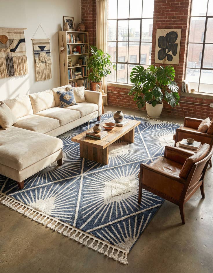 Detail image of  9' 6 x 14' 3 Boho Rug