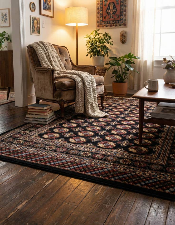 Detail image of 4' x 6' Bokhara Rug