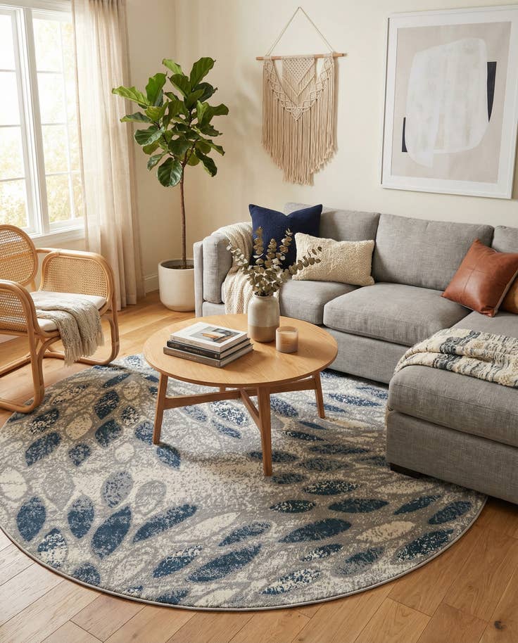 Detail image of 7' x 7' Charleston Round Rug