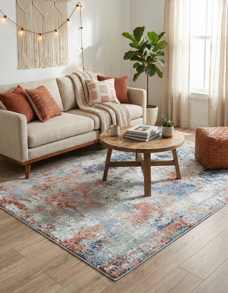 Detail image of 5' 3 x 8' Kamala Washable Rug