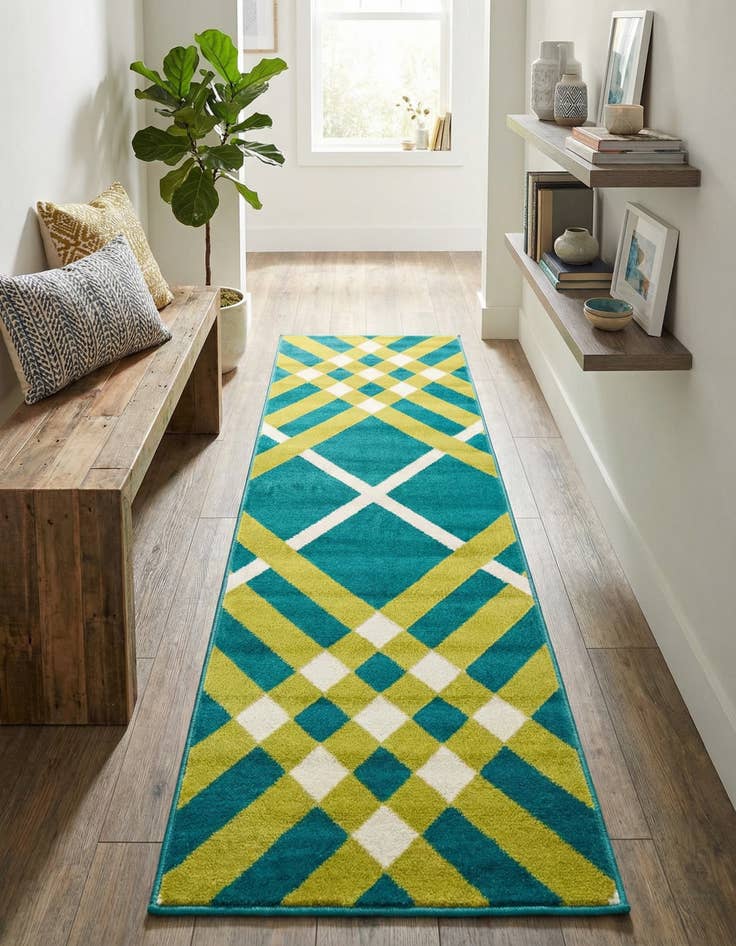 Detail image of Jane Seymour 2' x 6' Open Hearts Runner Rug