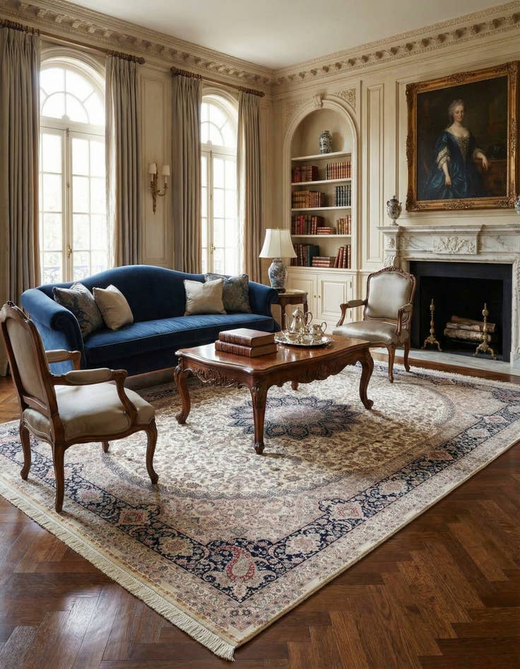 Detail image of 8' 4 x 11' 8 Hand Knotted China Fine Silk Rug