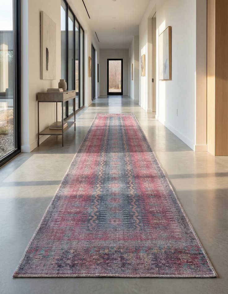 Detail image of 2' 7 x 14' Washable Sisu Runner Rug