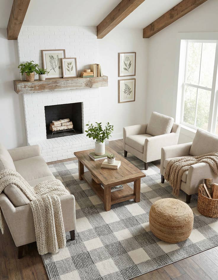 Detail image of 5' x 8' Textura Designer Rug