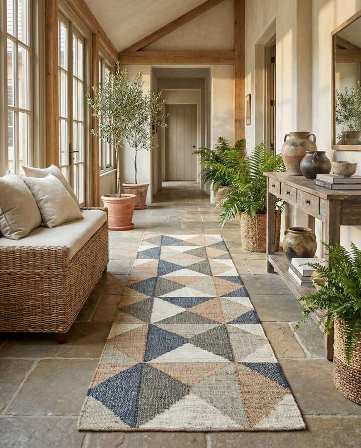 2' 7 x 12' Hand Woven Kala Handwoven Jute Runner Rug