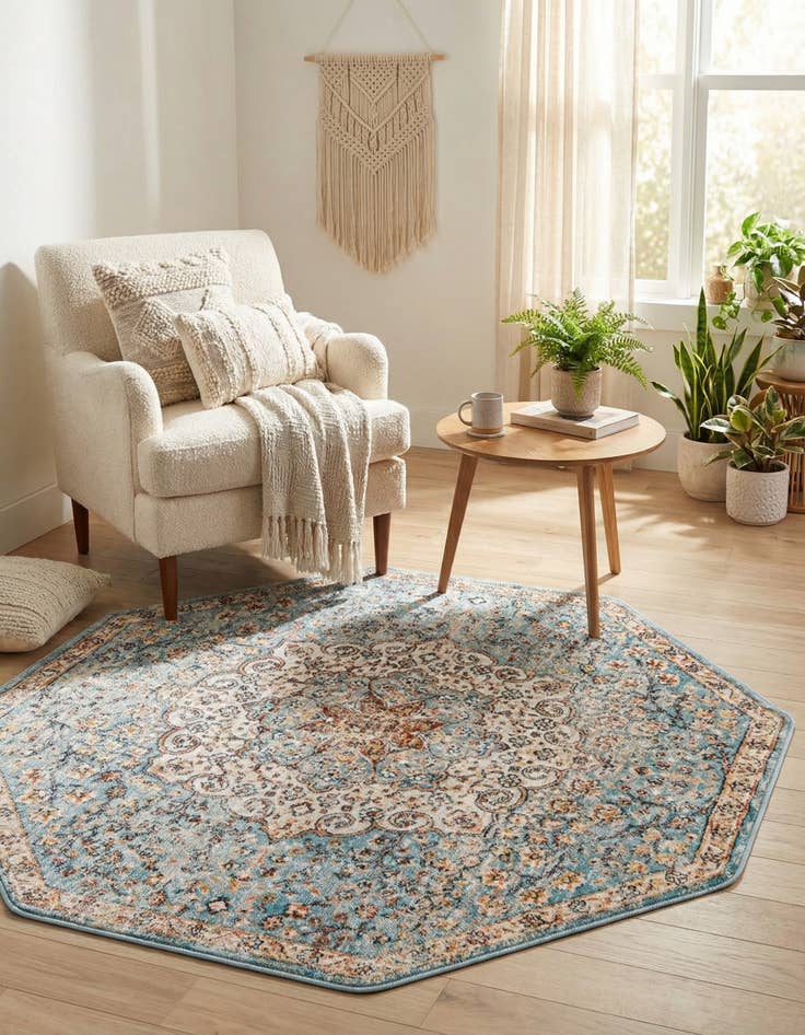 Detail image of 4' x 4' Newport Octagon Rug