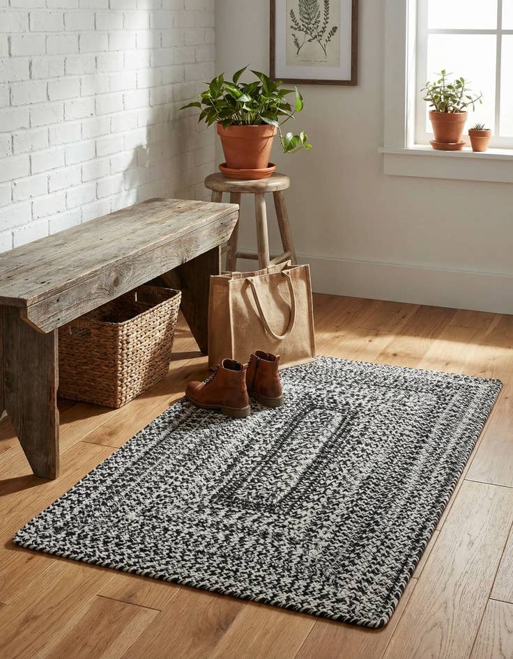 Detail image of 2' 2 x 3' 1  Hand Woven Eco Verse   Washable Indoor / Outdoor Rug