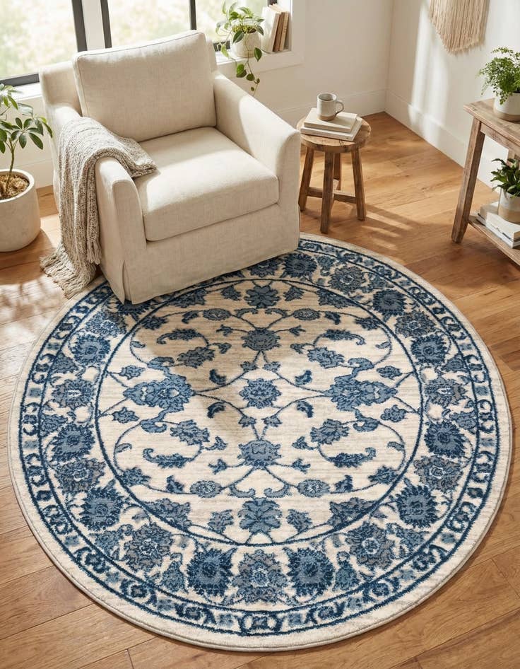 Detail image of 5' x 5' Boston Round Rug