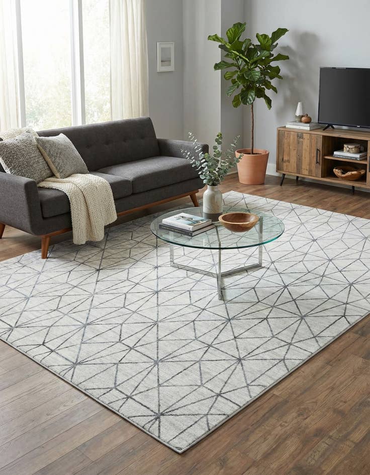 Detail image of 9' 10 x 14' Lattice Trellis Rug