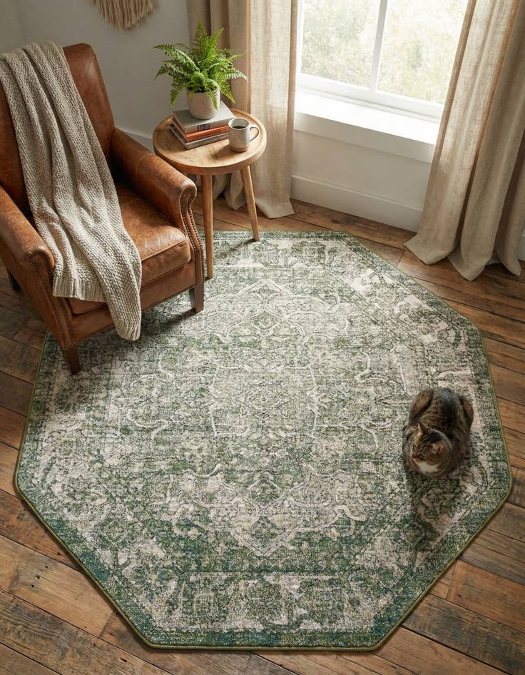 Detail image of 5' x 5' Isabella Octagon Rug