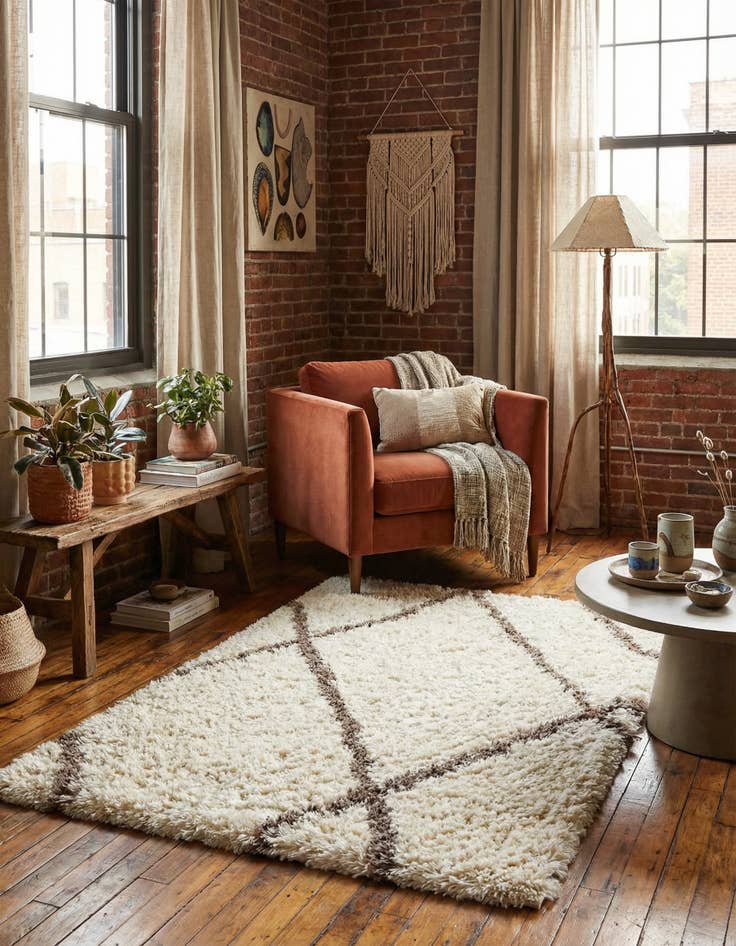 Detail image of 4' x 6' Infinity Shag Rug