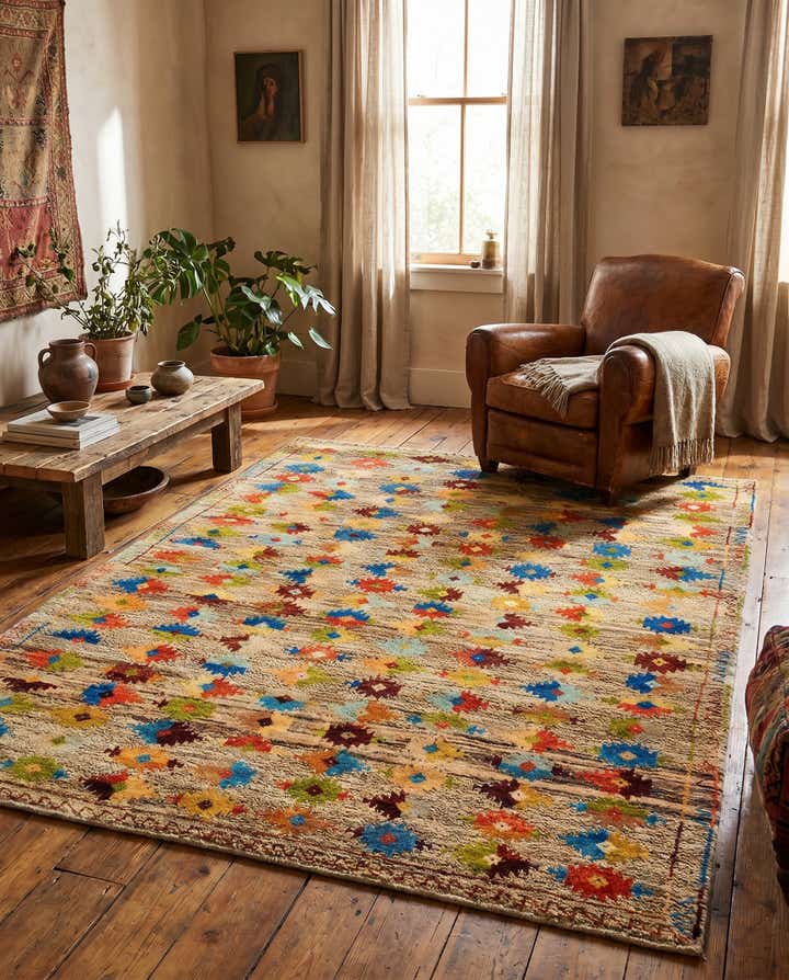 5' 8 x 7' 5 Hand Knotted Balouch Wool Rug