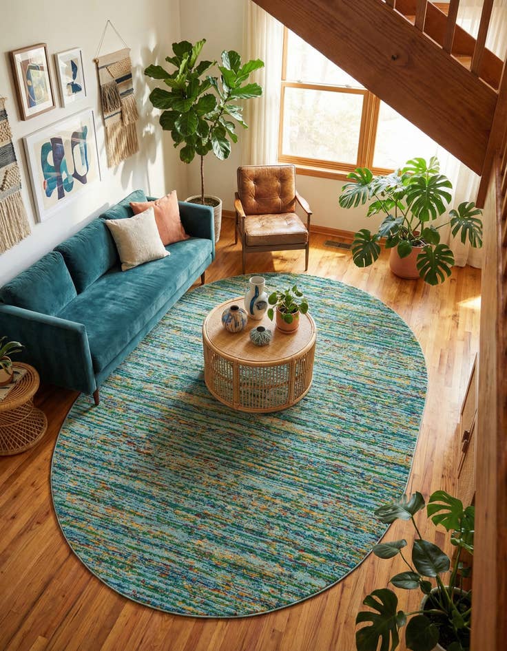 Detail image of 7' 10 x 10' Calypso Oval Rug