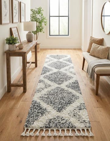 2' 7 x 12' Serenity Shag Runner Rug