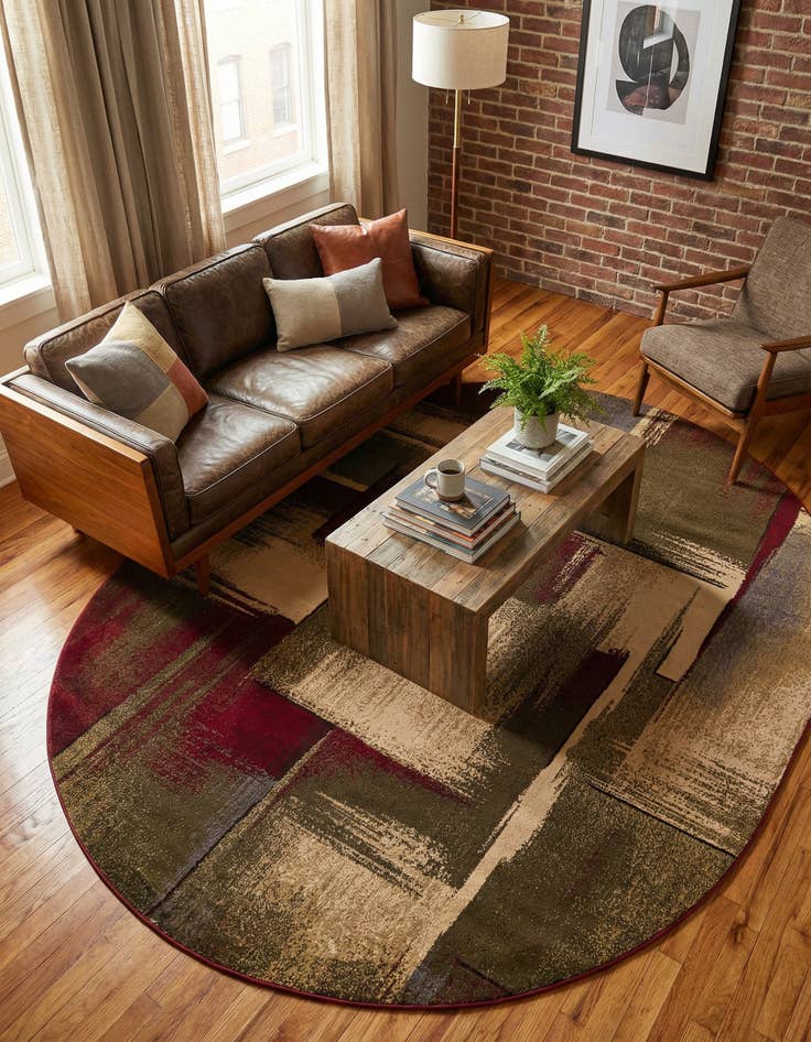 Detail image of 7' 10 x 10' Cafe Oval Rug