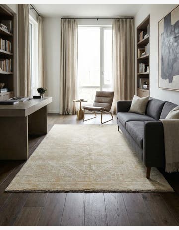 5' x 6' 7 Hand Knotted Oushak Wool Rug