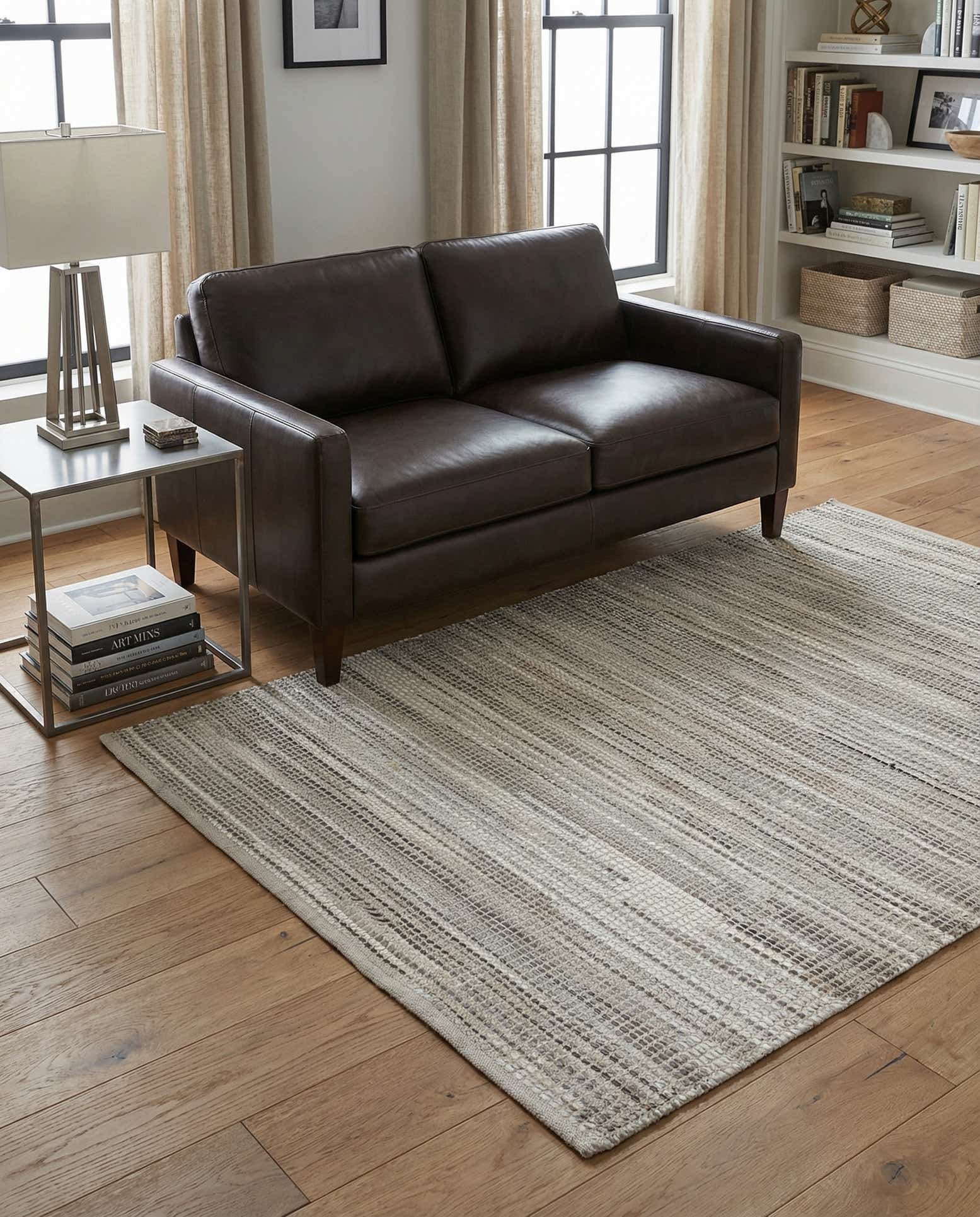 4' 2 x 6' 1 Cowhide Leather Rug